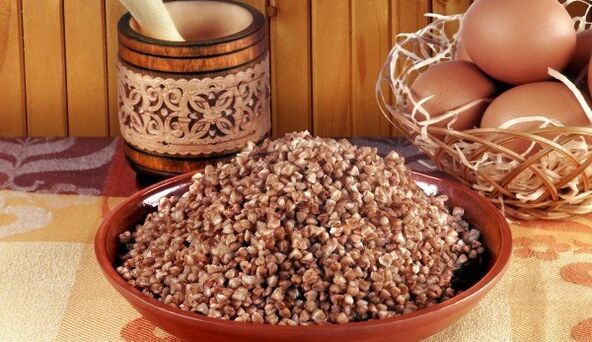 Buckwheat porridge pisua galtzeko